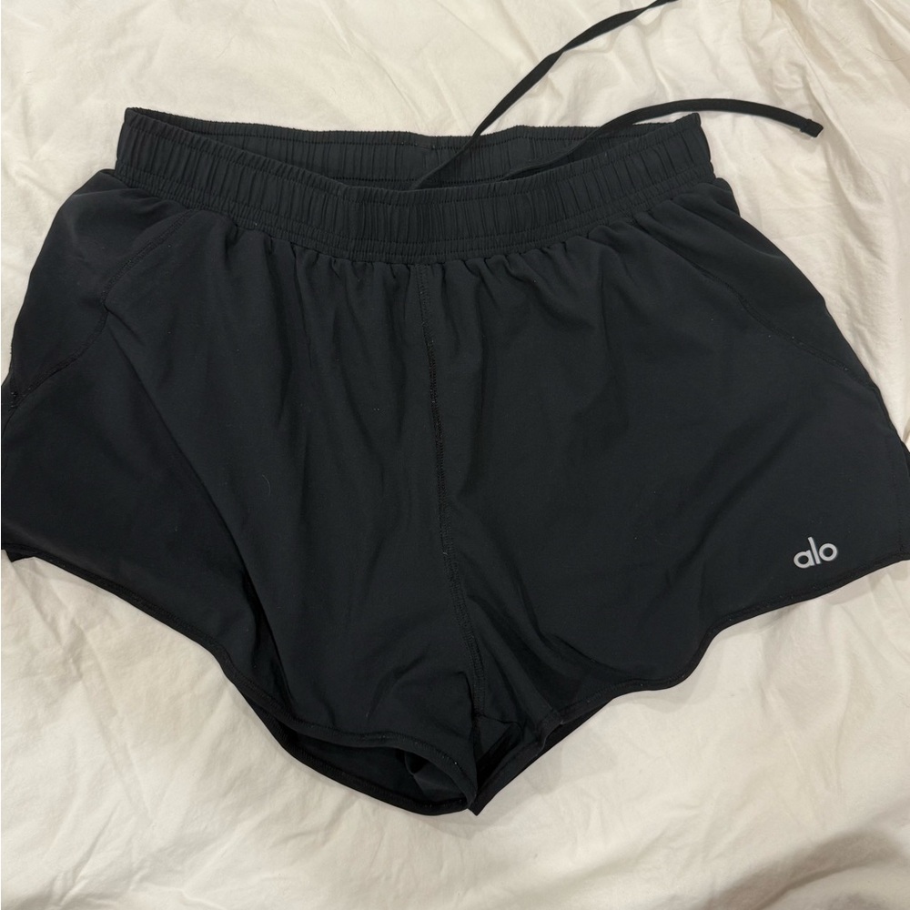 ALO Yoga Women's Athletic Black Shorts